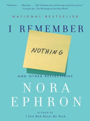 cover image of I Remember Nothing